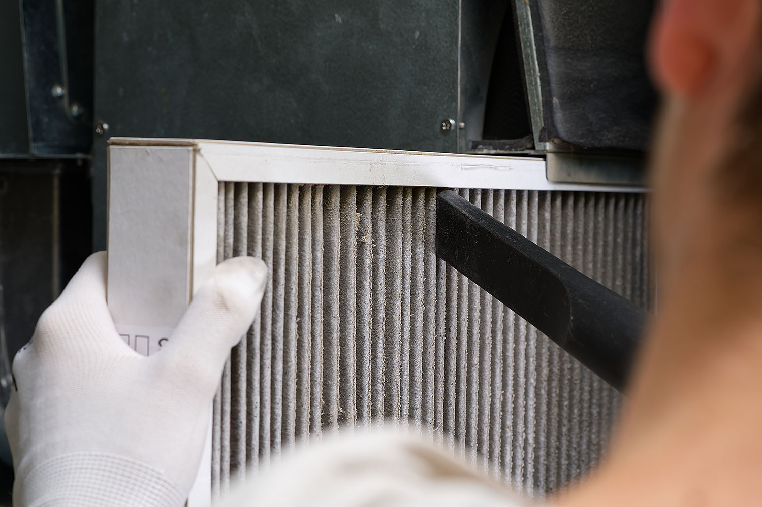 Replacing filter in the central ventilation system